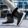 Winter new high tube warm large size women's shoes plus velvet snow boots fashion women's boots 36-43